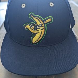 Savannah Bananas Embroidered Fitted Hat | Size M | Navy Blue | Zephyr